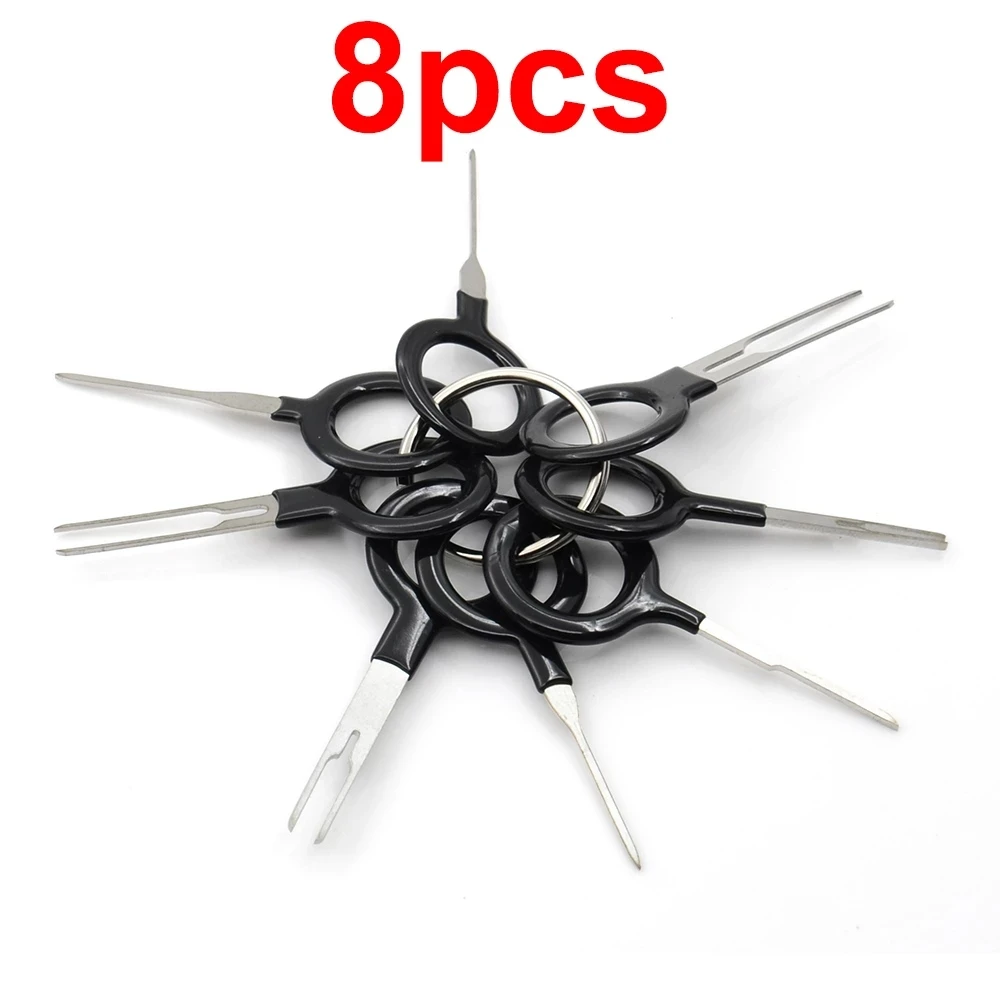 11PCS Car Terminal Extractor Terminal Removal Kit Electrical Connector Pin Removal Kit Automotive Plug Terminal Removal Tool