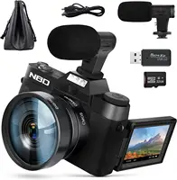 NBD 4K Digital Camera Video Camcorder 48MP Cameras for Photography,Vlogging Camera Compact Camera with Flip Screen Autofocus