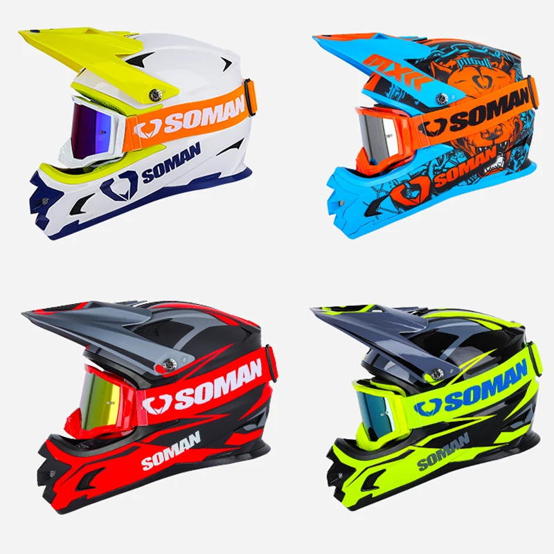 Casco Soman Cross Precio SOMAN Gafas De Motocross Lentes HD Cascos