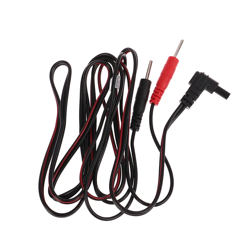 2.35mm New Electrotherapy Electrode Lead Electric Shock Wires Cable For Massager Connection Cable Massage And Relaxation electrode lead wires