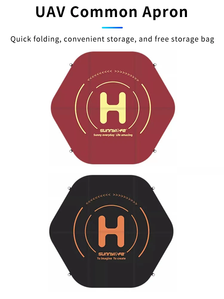 

Foldable UAV Apron Double-sided Landing Pad, Suitable Dor Takeoff And Landing Of DJI Mini 3/3Pro/Air2S/Mini3/FPV/Avata