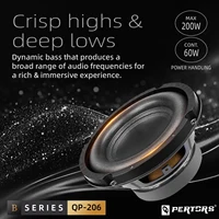 New upgraded 6.5 Inch Bass Speaker Subwoofer Max 200W, 88Db, 4ohm, High-Quality Universal Audio Accessory Suitable for Home and - Image 2