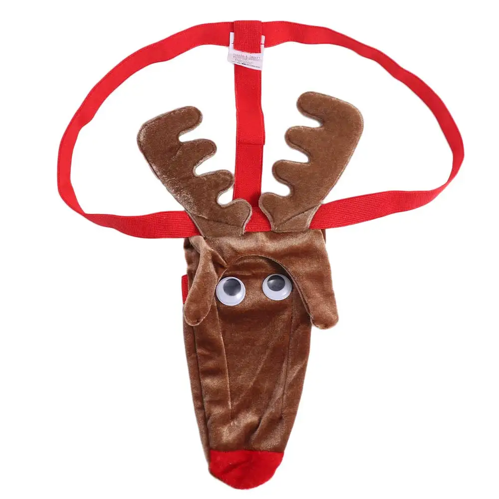 Creative Christmas Elephant Nose Thongs Elk Reindeer Men's Underwear Lingerie Funny Underpants Male