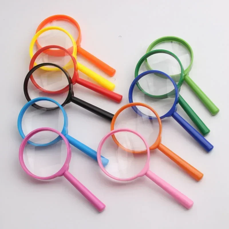 Handheld Magnifier Magnifying Glass Lens 1PC 60mm For Reading Kids Scientific Laboratory Reading Magnifier