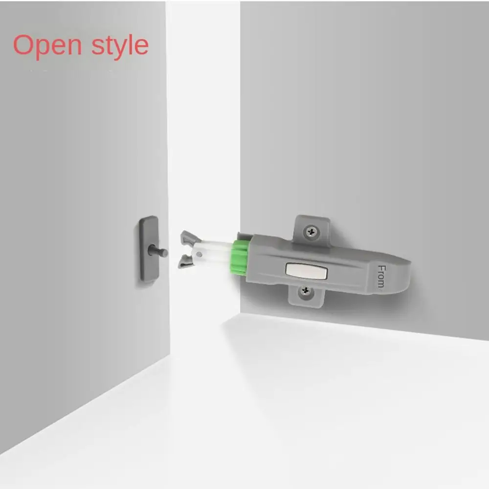 Cabinet Catches Door Stop Closer Damper Buffer Invisible Rebound Device For Wardrobe Furniture Hardware Push Type Catch Latch