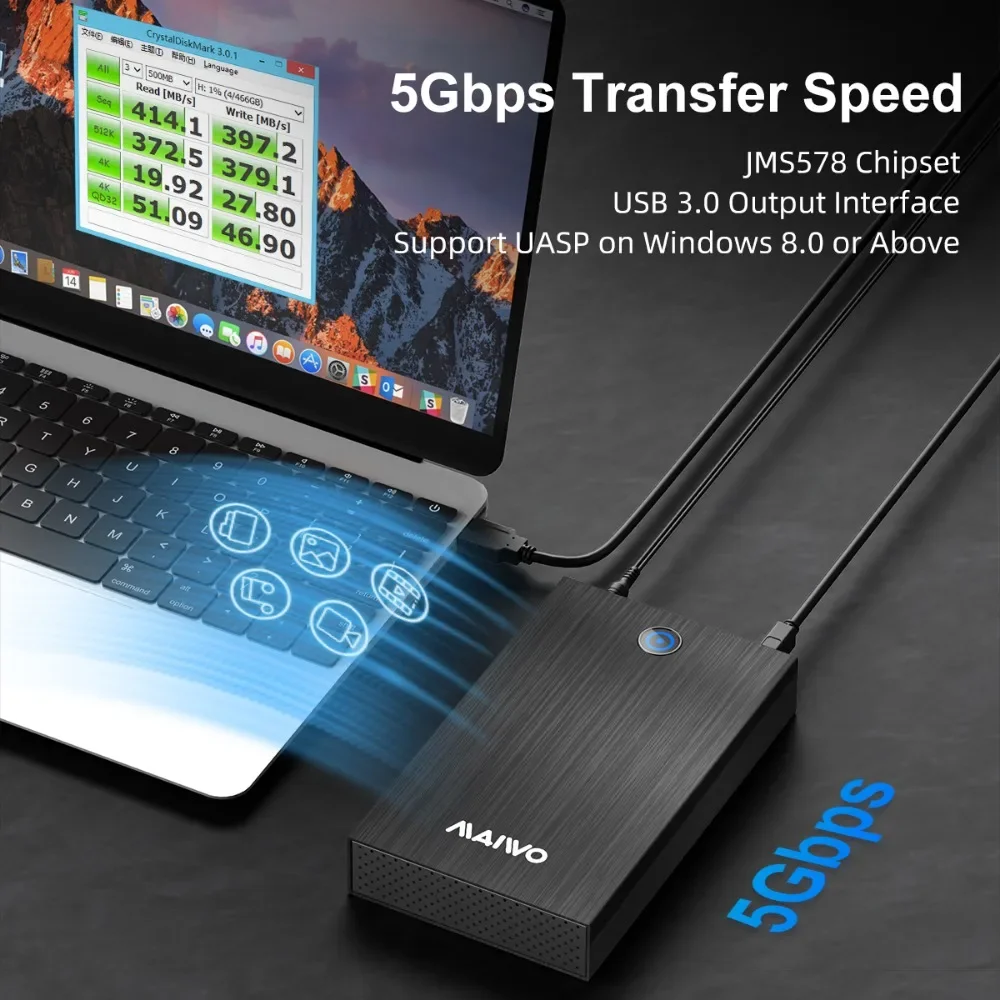 MAIWO Y?o? ?o?yi y?Yu?i?yaC SATA-USB 3.0 yO?y? HD y?Cyy, PC y?Cy?C?iC UASPyU?, 2.5 y?y, 3.5 y?y SSD ?ooyYu