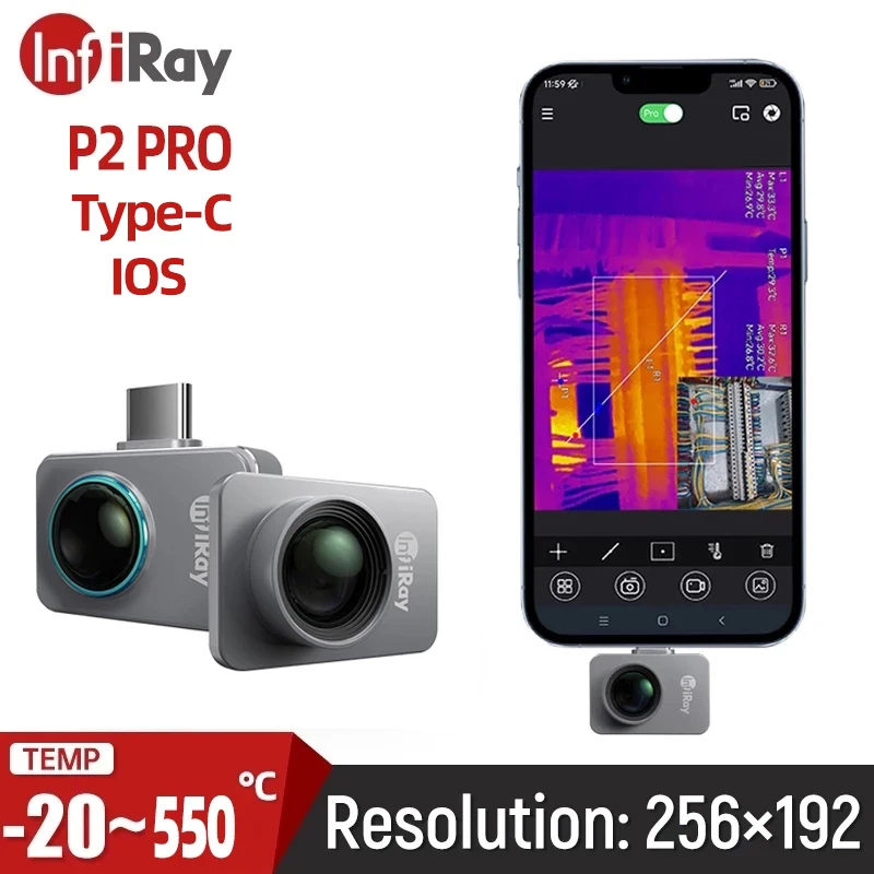 InfiRay P2 Pro+ Macro Thermal Camera for IOS and Android