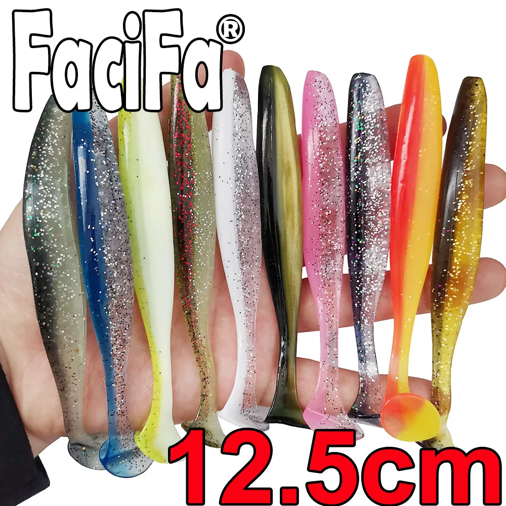 QXO 10pcs/Lot Soft Lures Silicone Bait 7cm 2g Goods For Fishing Sea Fishing  Pva Swimbait W