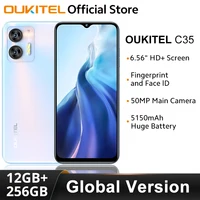 OUKITEL C35 Smartphone  6.56'' HD+ Display 12GB RAM 256GB ROM Global Version 50MP Rear Camera 5150mAh Battery Cellphone 1
