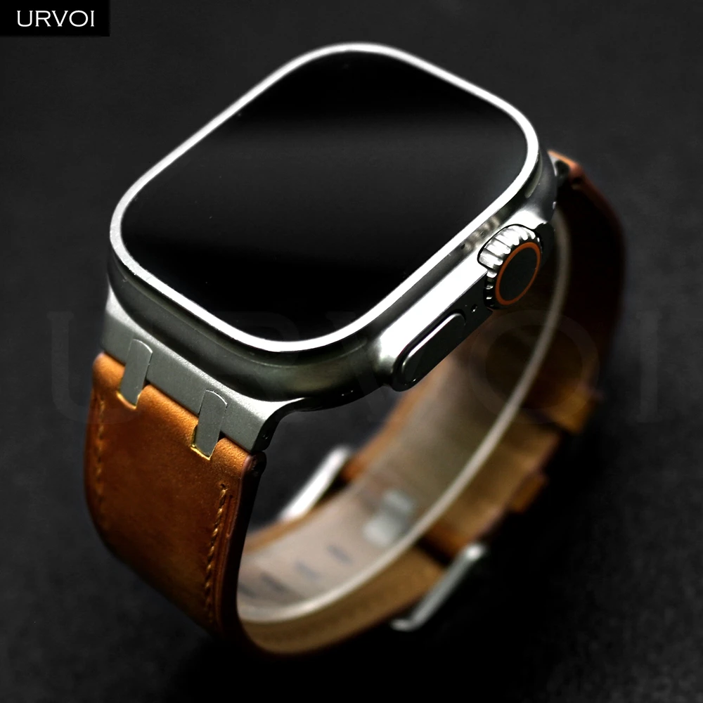 สายนาฬิกาหนังวินเทจ สำหรับ Apple Watch หลายรุ่น