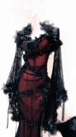 Robe Harajuku robe kawaii robe gothique robe en dentelle robe esthétique robe y2k robe lolita robe vintage vêtements gothiques vêtements y2k 6