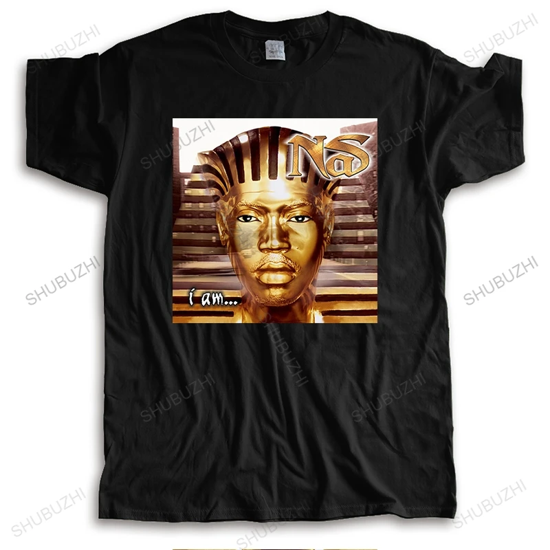 Nuovo Arrivato T-Shirt Da Uomo Summer Nas I Am Album Cover T Shirt Summer Teeshirt Unisex Streetwear Teeshirt Plus Size Drop Shipping