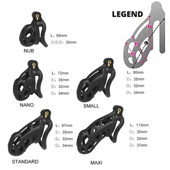 Chastity Cage Sissy Male Sex Toys Cock Cage Chastity Device Penis Rings Male With 5 Size Men'S Adult Goods For Men O2044Z 2