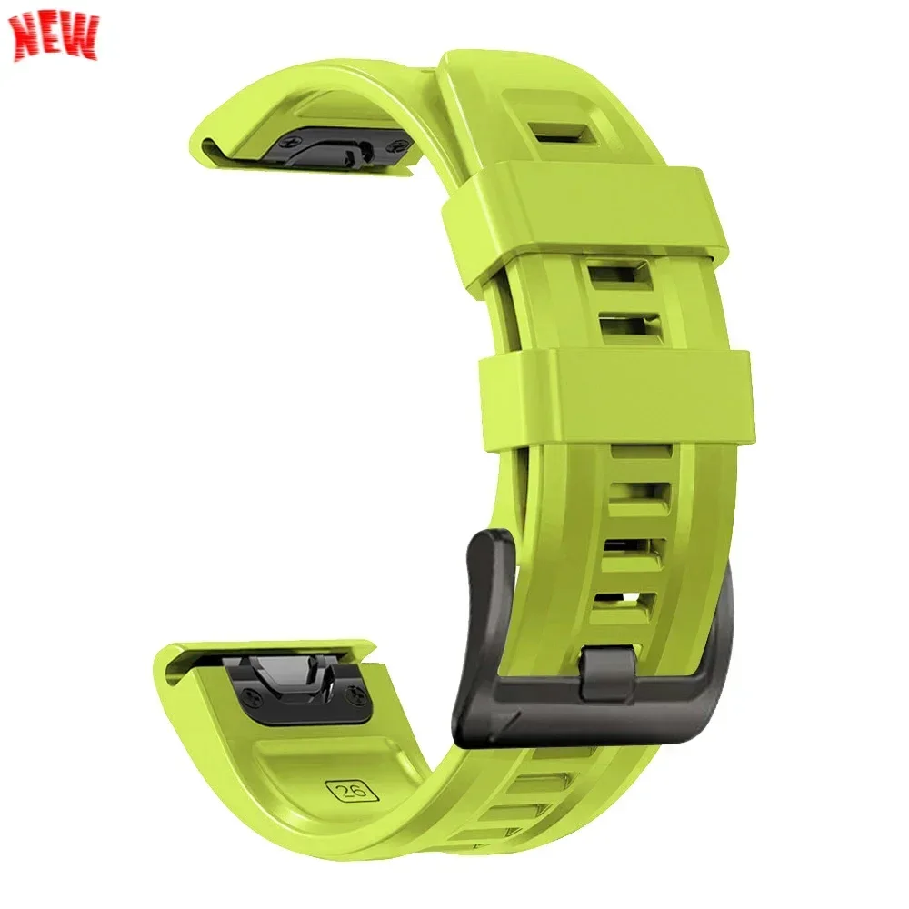 Durable Silicone QuickFit Bracelet - 22mm/26mm Adjustable Band