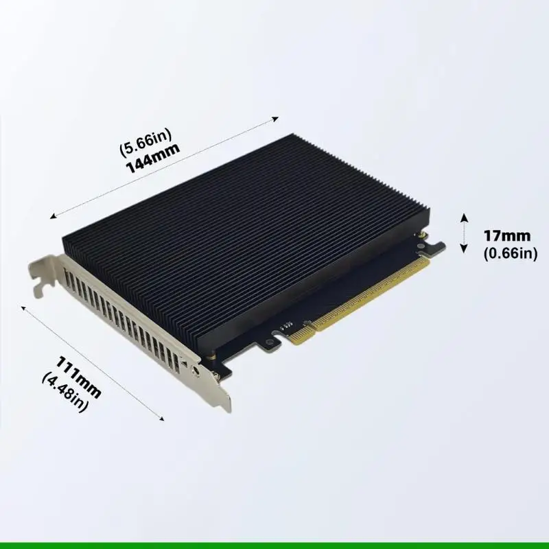 U55C 4슬롯 M.2 스토리지 확장 PCIe 확장 카드(안전 활동 표시기 포함)