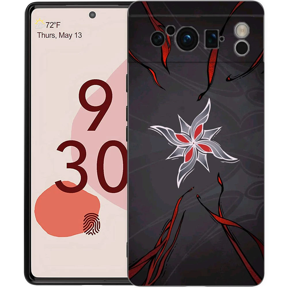 Honkai Star Rail Game-Inspired Black Soft TPU Phone Case