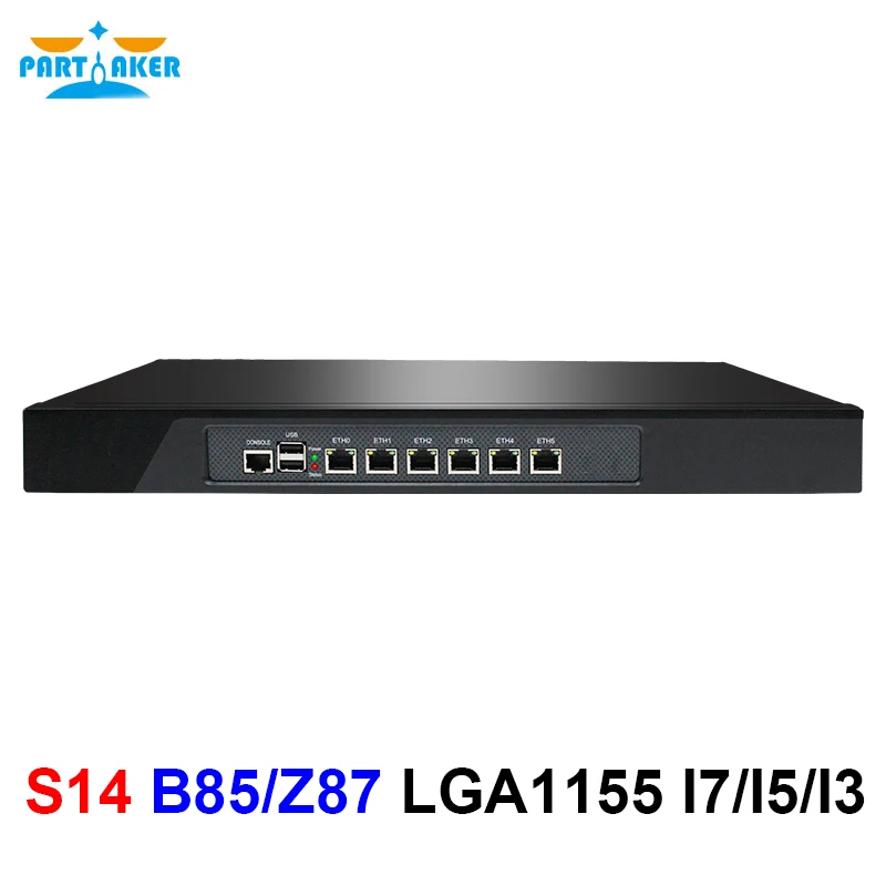 1U Rackmount Firewall Appliance B85 Z87 Lga1155 Intel I7 4770 I5 4460 I3 4150 Con 6 Intel Nics Soft Router Pfsense Opnsense
