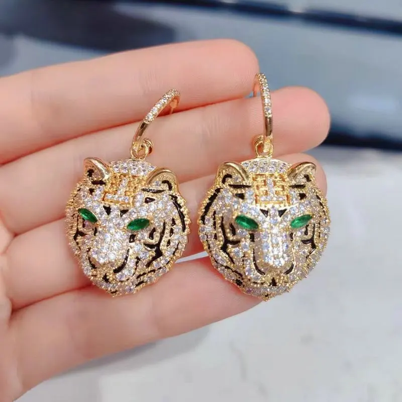 Bilincolor Fashion Tiger Head Earring for Women AliExpress