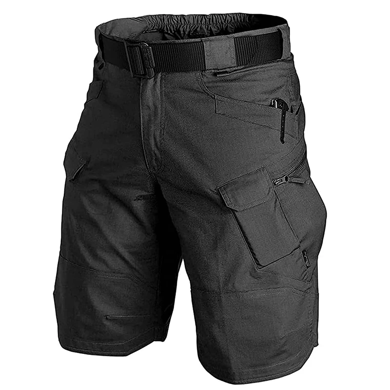 IX7 Mens Hiking Cargo Shorts SWAT Tactical Outdoor Multi-pocket Quick-dry Oversize Men's Mountain Cycling Work Casual Pants