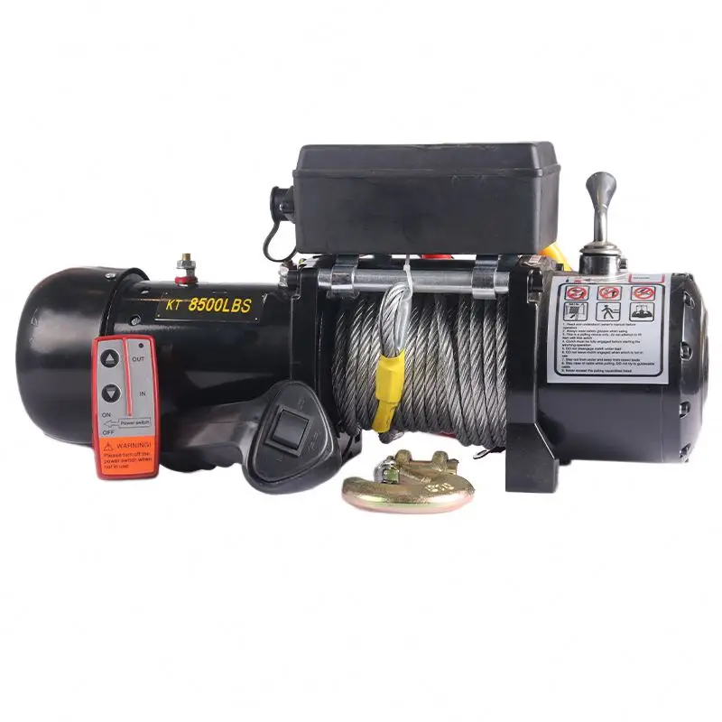 

Factory Direct Sales 12V 24V 2000-13000LBS Wireless Galvanized Wire Rope Electric Winch