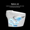 Built-In Bidet,Auto Open Close,One Piece Bidet Toilet Auto Flush Heated Seat,1.27GPF Tankless Bidet  LED Display,Foot Sensor 6