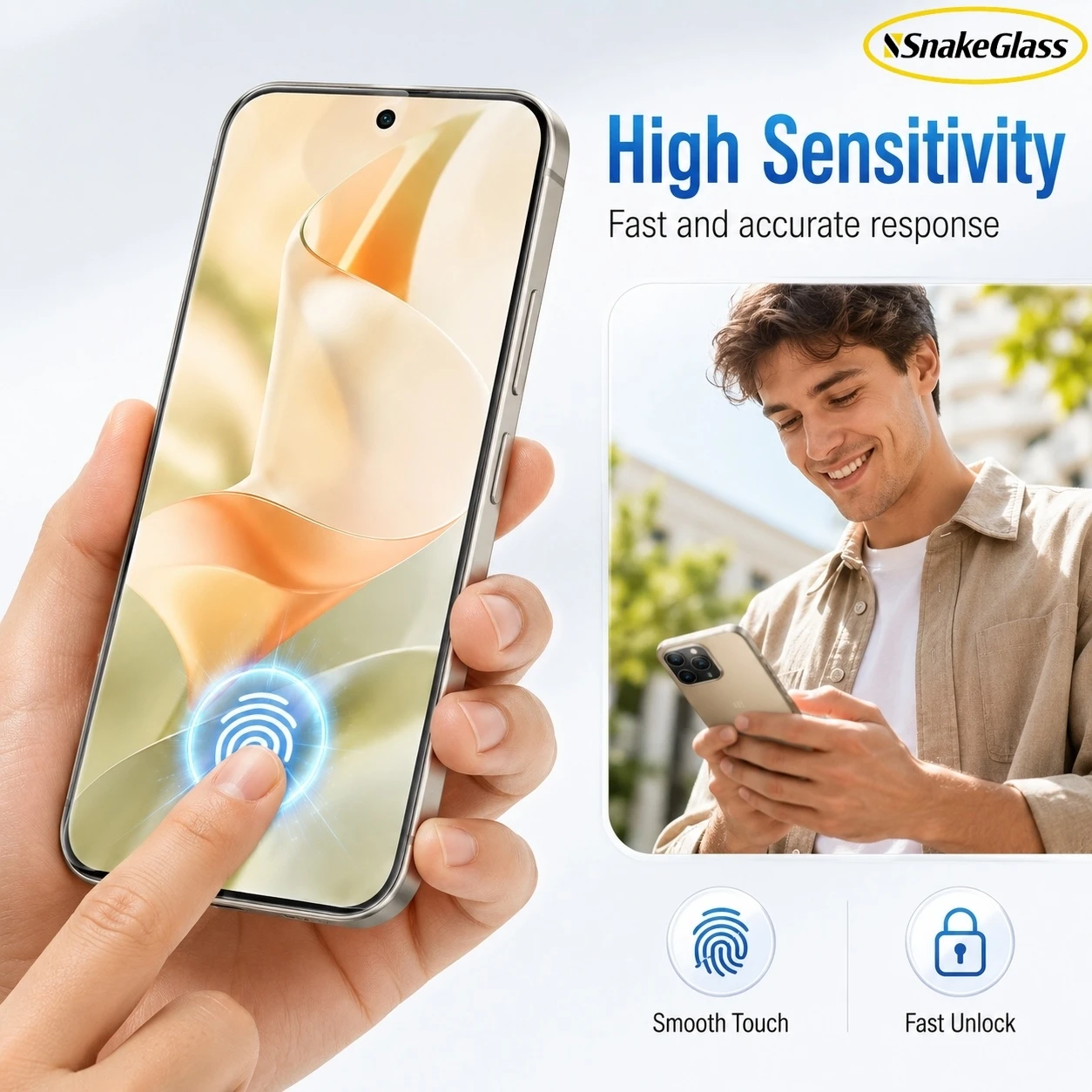 3-Pack HD Clear Tempered Glass Screen Protector Film - Anti-Scratch, 9H Hardness