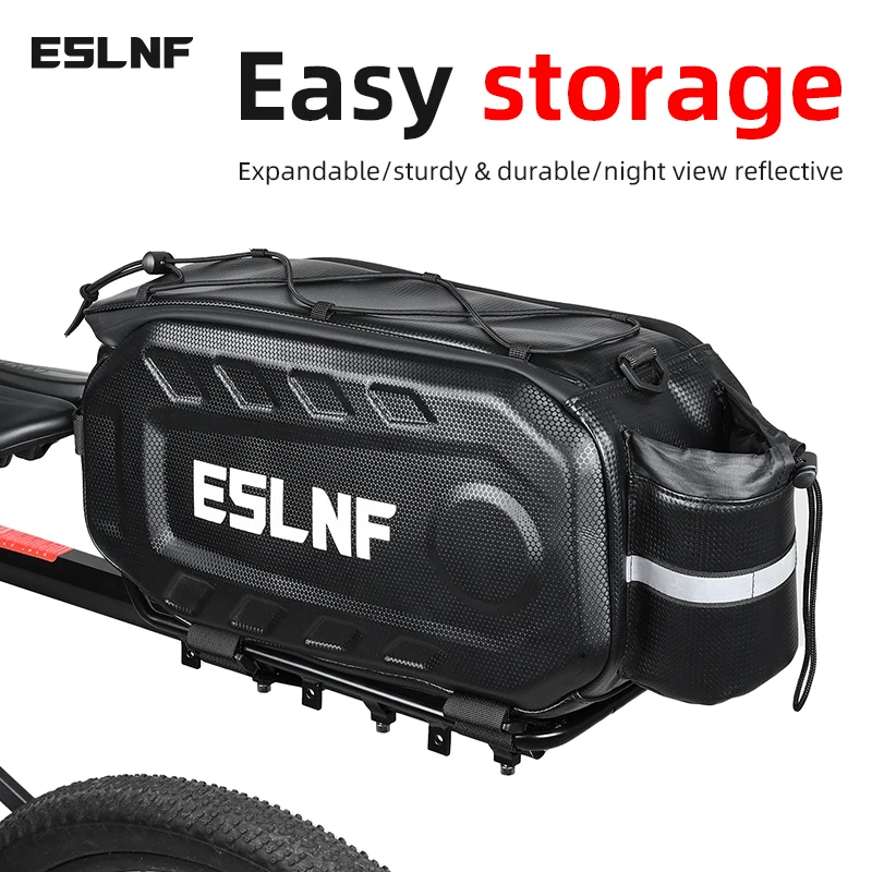 Waterproof Hard Shell 17L Bike Bag with Large Capacity for Mountain and Road Riding