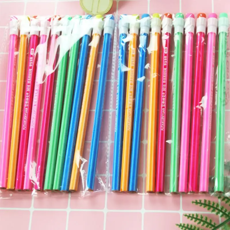 5Pcs/set New Drawing writting Penclis  Stationery Supplies Hb Wooden Writing Pencil for Children School Pencils Gift for Kid