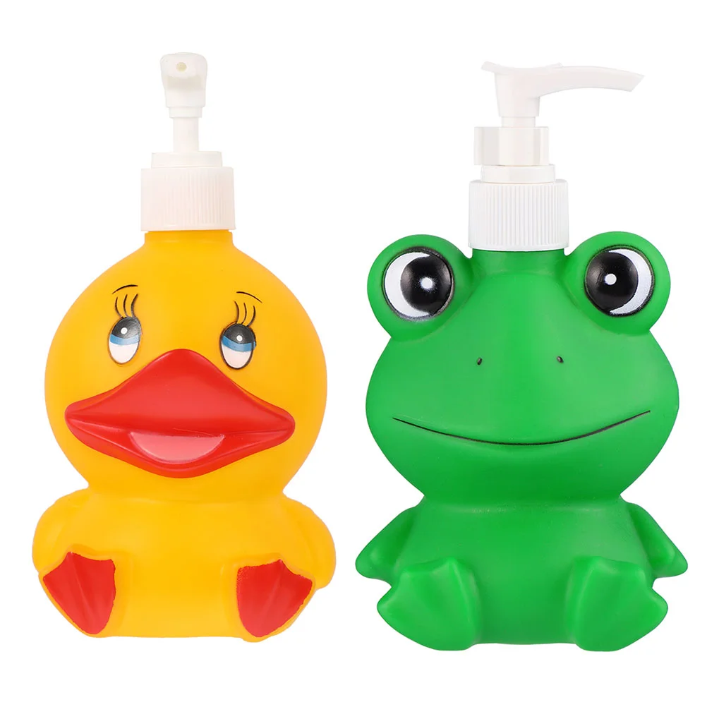 

Cute Soap Dispenser Cartoon Frog Deck Bath Lotion Pump Bottle Hand Soap Containers Shower Gel