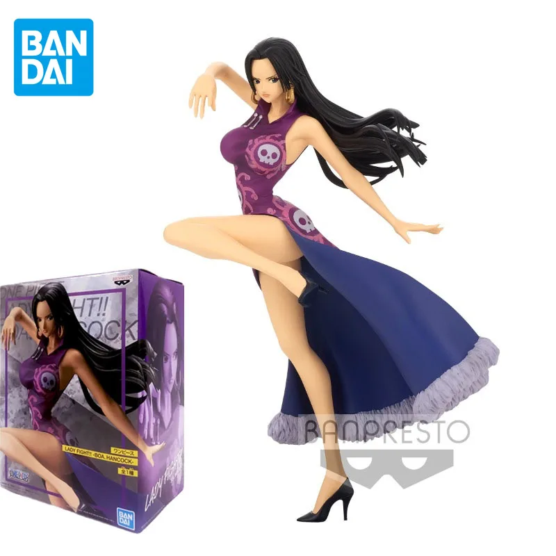 

BANDAI Original One Piece Anime Figure Boa Hancock LADY FIGHT Action Figure Toys For Kids Christmas Gift Collectible Model