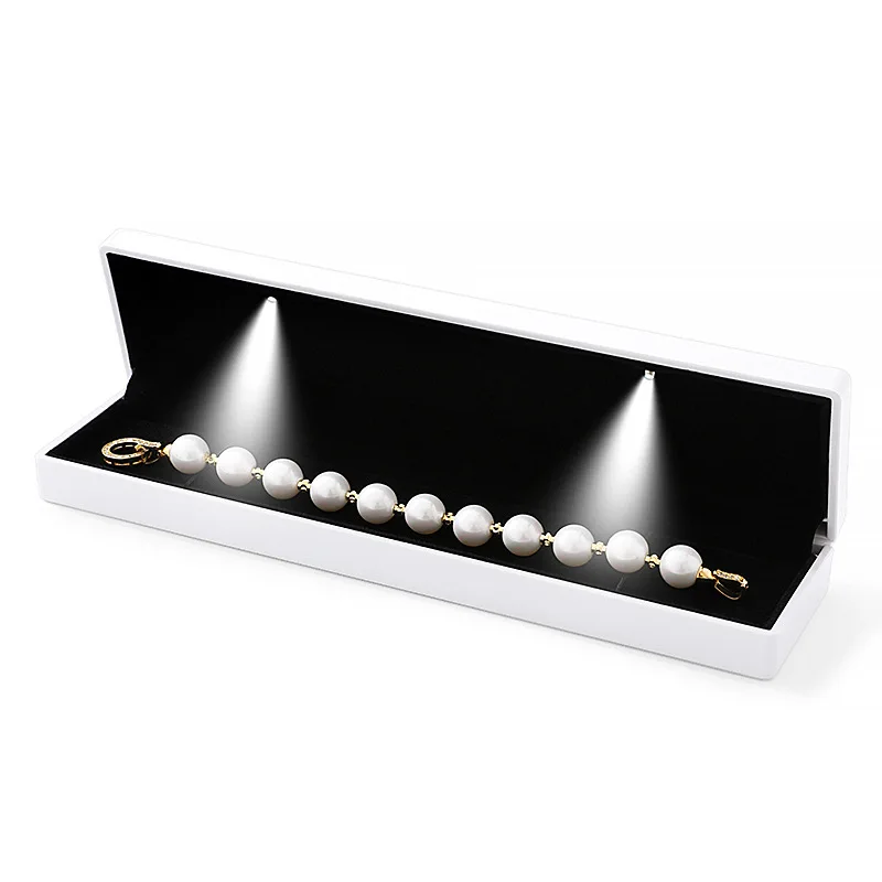 Elegant LED Light Jewelry Necklace & Bracelet Gift Display Box