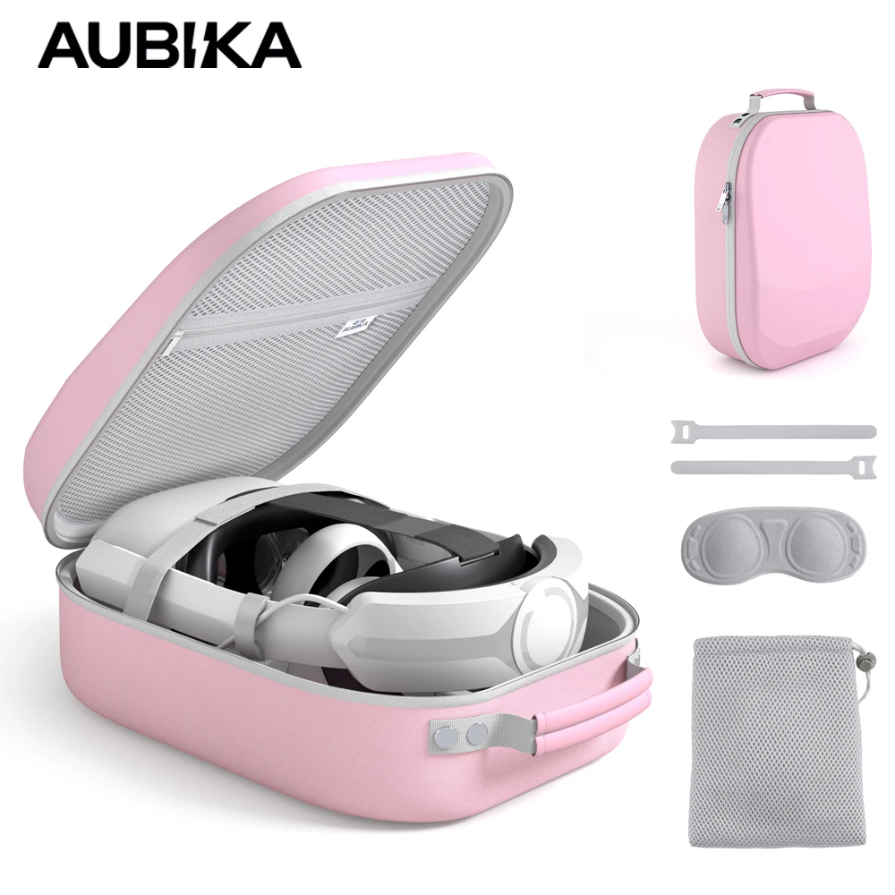 AUBIKA Hard Carrying Case Compatible with Meta/Oculus Quest 2 Virtual Reality and Headset