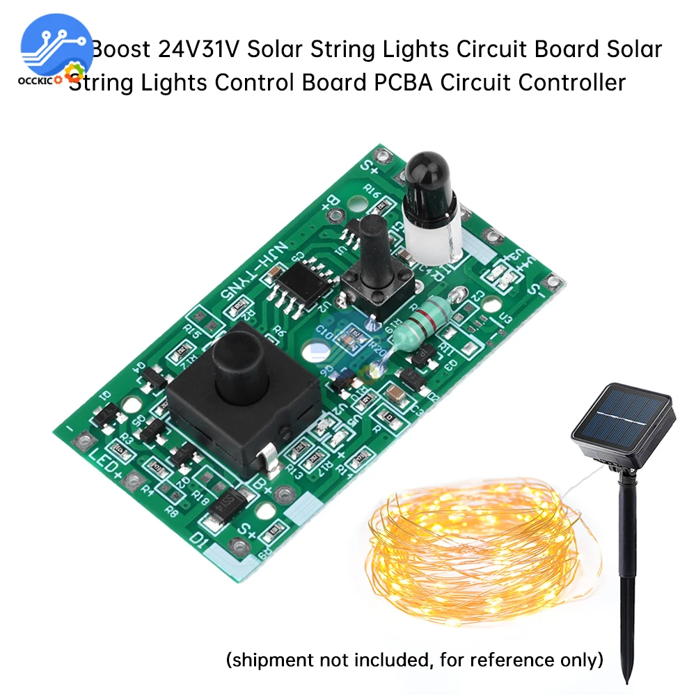 3.7V to 24V 31V Solar String Light Controller Circuit Switch Module DIY Kits Solar Light String Lanyard Board Controller Kit