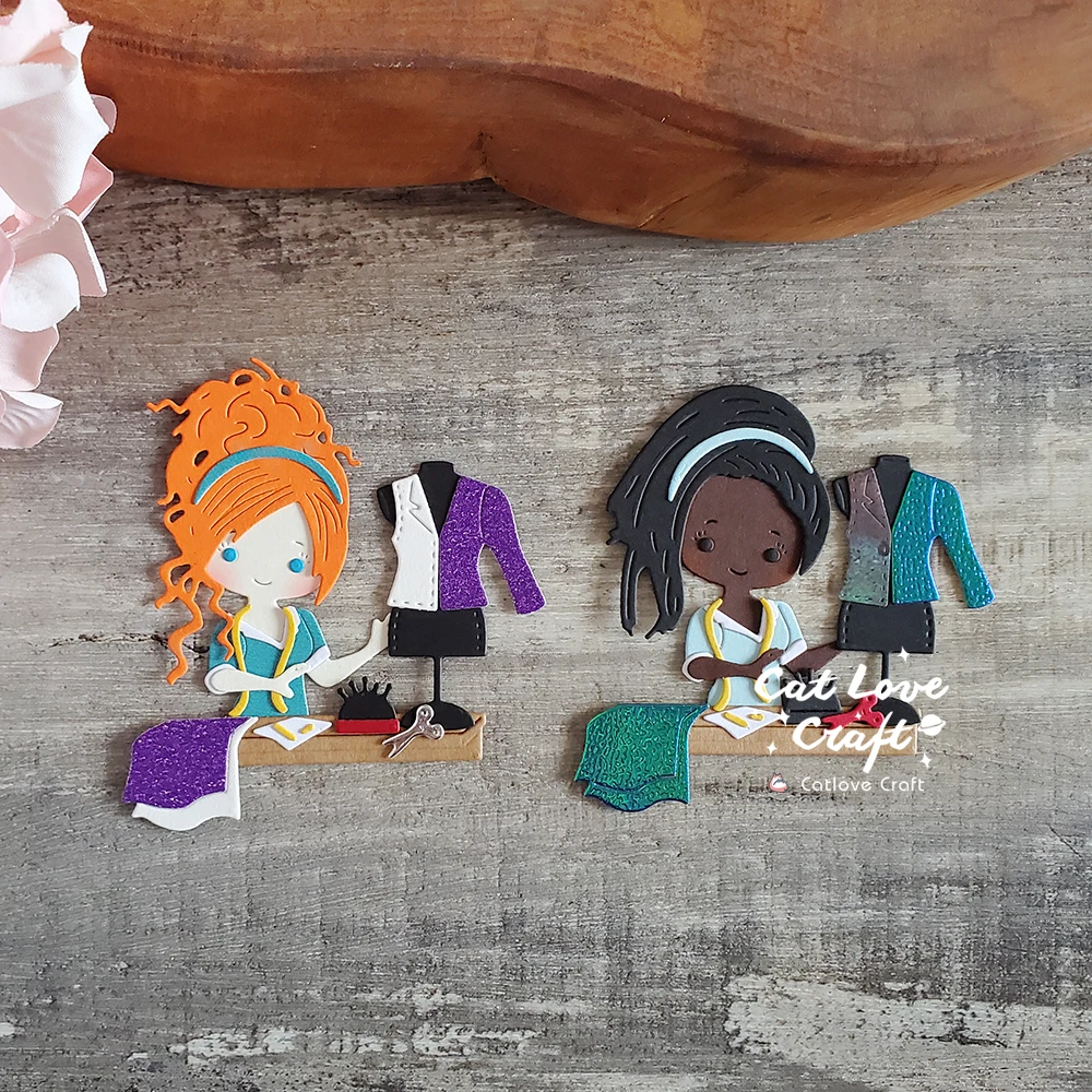 Description Picture 2 of itemCatlove Female fashion designer Metal Cutting Dies Scrapbooking Stencil Die Cuts Card Making DIY Craft Embossing New Dies For