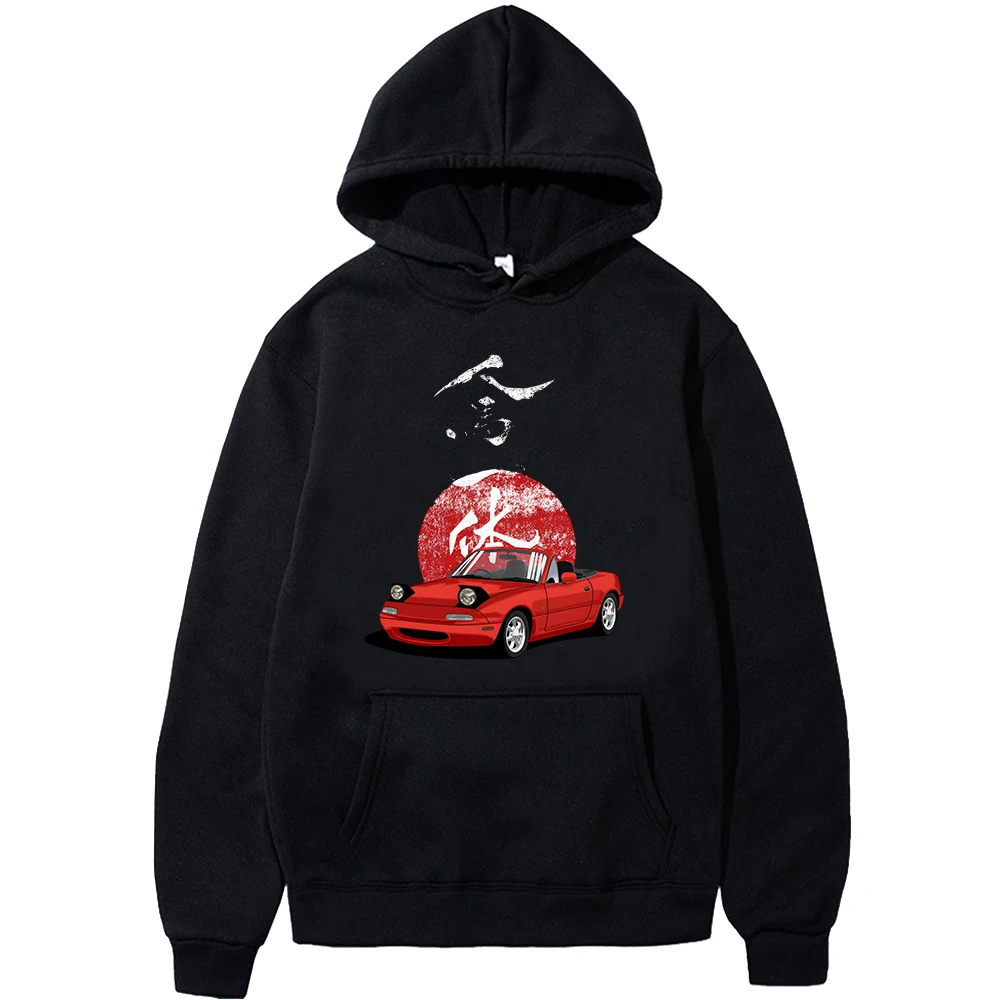 

JDM Drift Red Car Fashion Printed Hoodie Men/Women y2k Casual Hooded Shirt Woman Pullover Sweatshirts Oversized Unisex Clothing