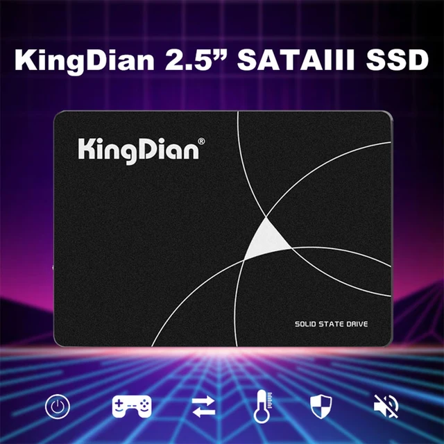 Твердотельный накопитель KingDian SSD 120 ГБ 128 ГБ 240 ГБ 256 ГБ 480 ГБ 1 ТБ 2 ТБ 3D NAND 512 "SATA III, Внутренний твердотельный накопитель для настольных ПК и ноутбуков 1