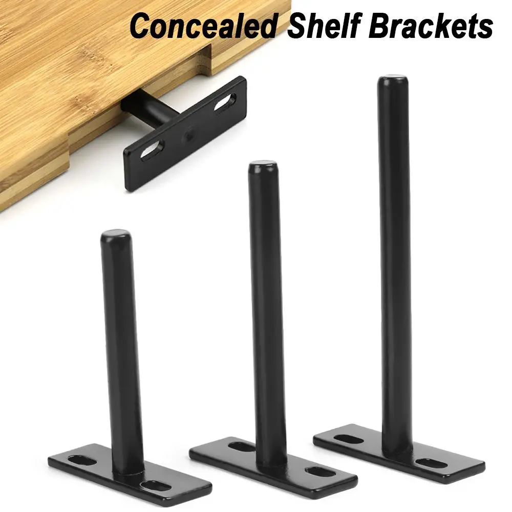 High Quality Floating Screw Mounting Plate Wall Shelves Supports Concealed Shelf Bracket Metal Brackets