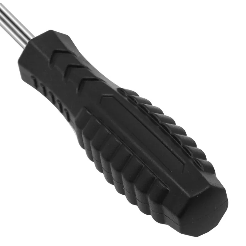 1Pc Mini Black Handle Cross Slotted Simple Screwdriver 4mm Screwdriver Furniture Toy Home Appliance Disassembly Maintenance Tool