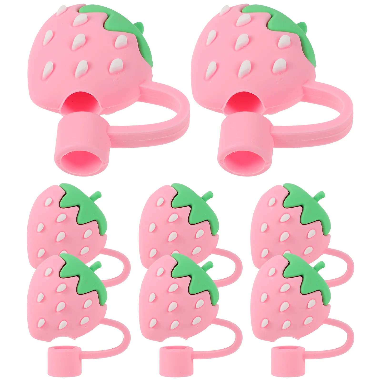 

Straw Adorable Shaped Caps Drinking Pipe Cover Straw Tip Plugs Straw Covers Silicone Tips Straw Dust Cap Straw Top Cover