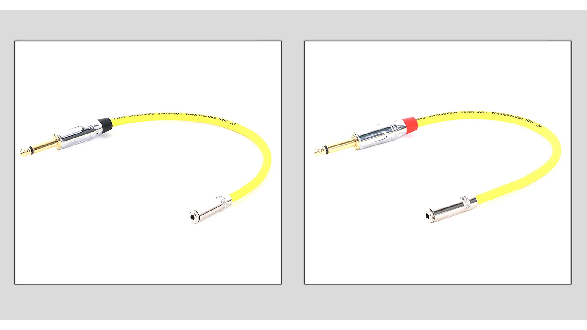 Bunte vergoldete 6,35mm Mono-Stecker buchse auf 3,5mm Stereo-Buchse gerade Patchkabel für Gitarren mikrofone usw. 0,3 M-15M – Detail 8