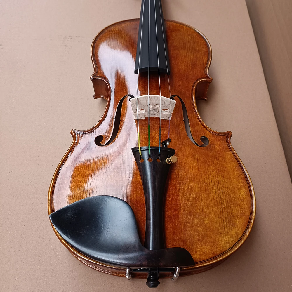 彫刻バイオリン!! 4/4手作りヴィオリーノ楽器 Amazon | 4/4バイオリン彫刻馬ヘッド強力なサウンド4弦楽器4文字列