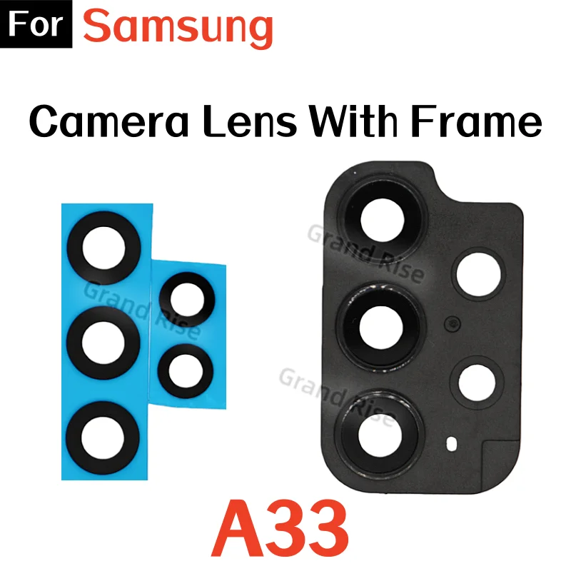 Enhanced Rear Camera Glass Lens with Adhesive Frame Replacement
