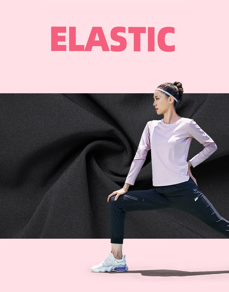 Qiaodan Sweatpants For Women Autumn 2022 New Elastic Loose