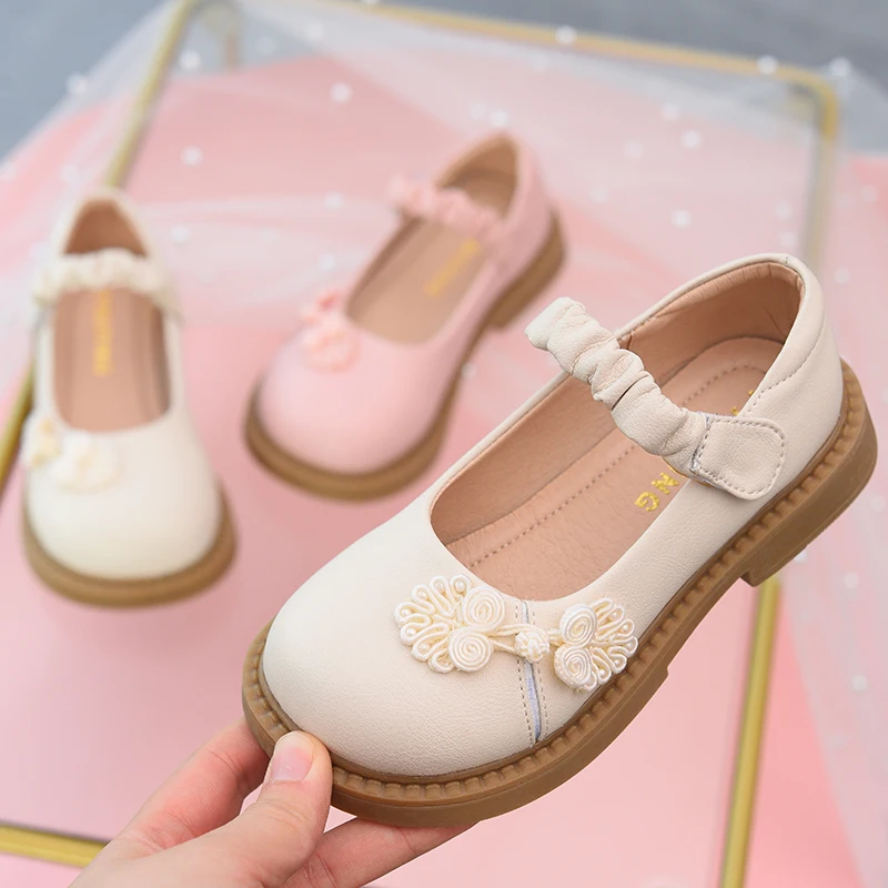 Girls' Small Leather Shoes, Kidsren's Princess Shoes, Spring & Fall , Shallow Mouth Kidsren's Girls' Soft-Soled Genuine Leather Shoes