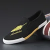 New Spring Men's Shoes Korean Embroidered Trendy Men's One Step Canvas Casual Cloth Shoes Fashion Board Shoes Sneakers for Men 2
