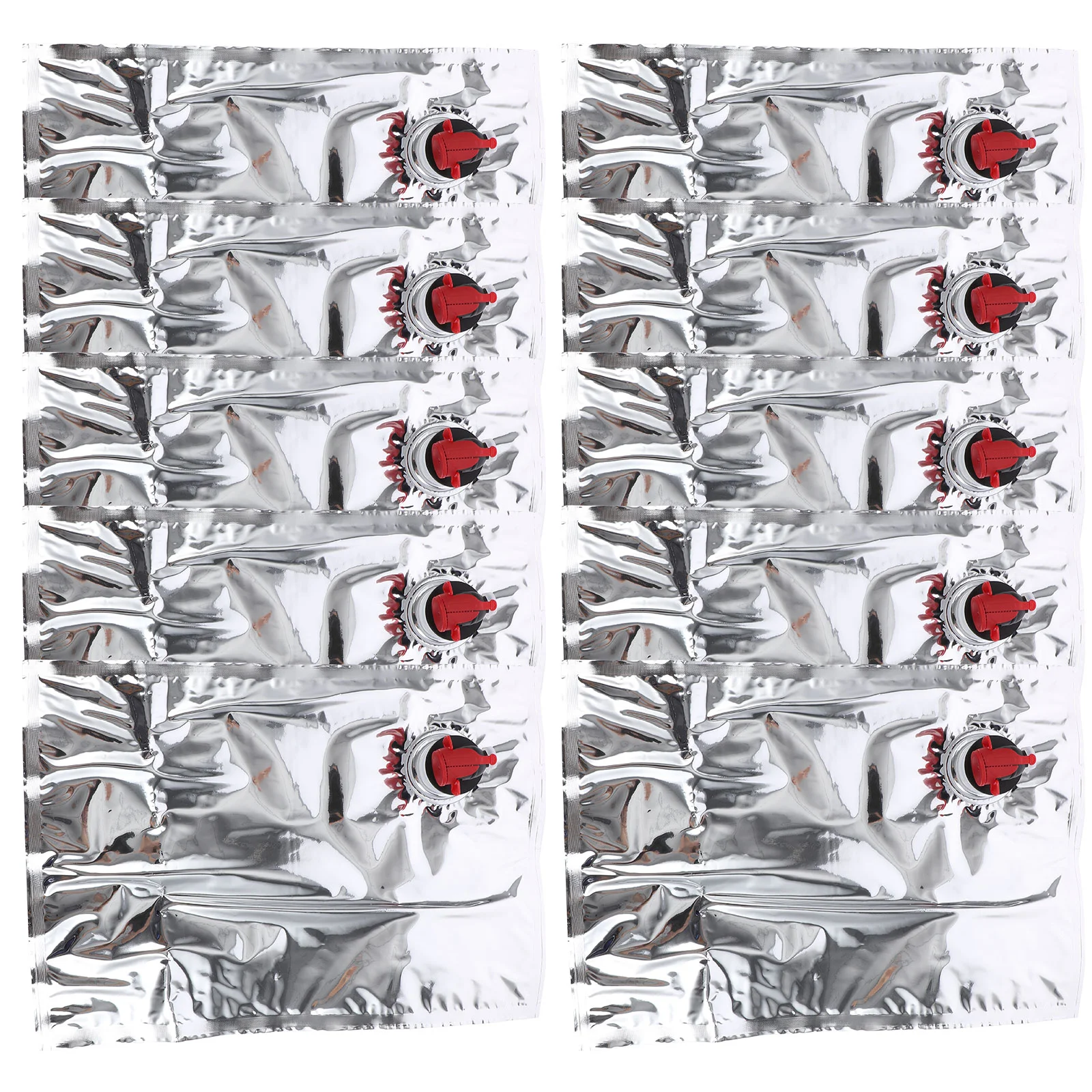 

Aluminum Foil Sealed Red Wine Bag Reusable Wine Juice Liquid Holder Beer Drinks Dispenser Bag With Valve