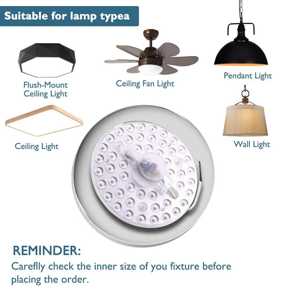 100W 36W 24W 18W 12W LED Ring PANEL Circle Light SMD LED Round Ceiling board circular lamp board AC 220V 230V 240V LED light 6