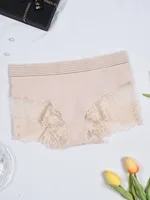 Sexy Floral Lace Nylon Knitted Shorts for Women 2025 Cross-Border New Style One Piece Harem Pants Korean Casual Style