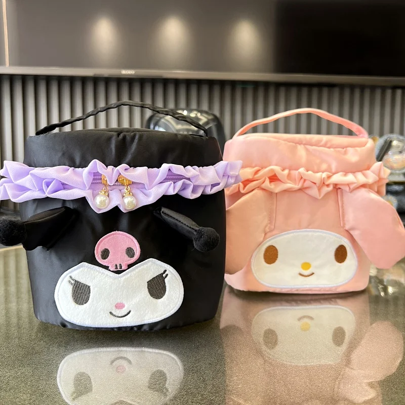 

Новая косметичка из нефрита Guigou, Женская портативная косметичка Sanrio Coolomey, плюшевая сумка для карандашей, симпатичная сумка для хранения мелодии