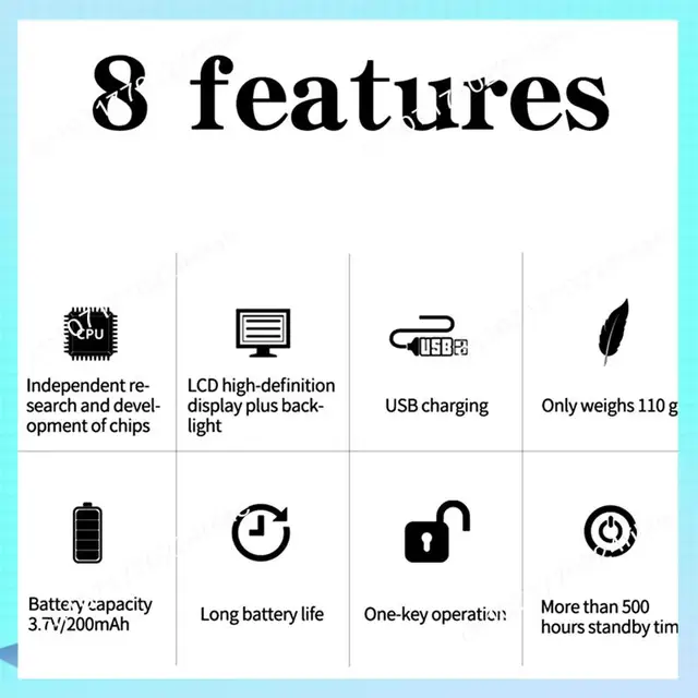 A17Z Smart Time Lock LCD Display Electronic Timer Switch Padlock Travel Electronic Timer-Silver 2